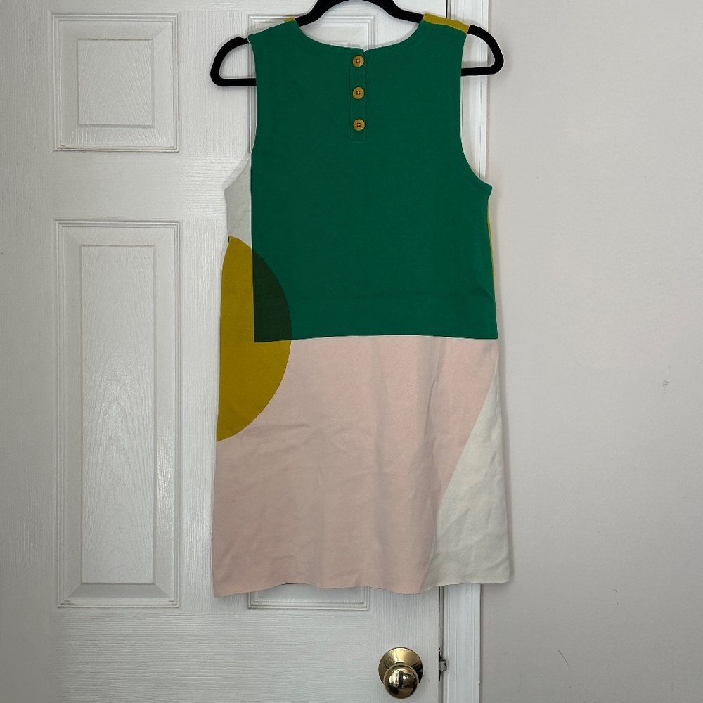 Brand New Anthropologie Moth Mod Mini Shift Tunic Dress Colorblock Size Medium - Picture 7 of 12
